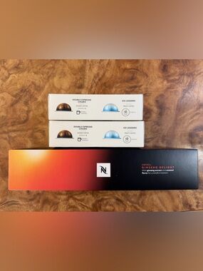 Nespresso Vertuo Pods Ginseng Delight and two samples